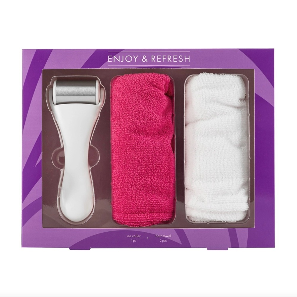 Belk Ice Roller and Hair Towel Gift Set